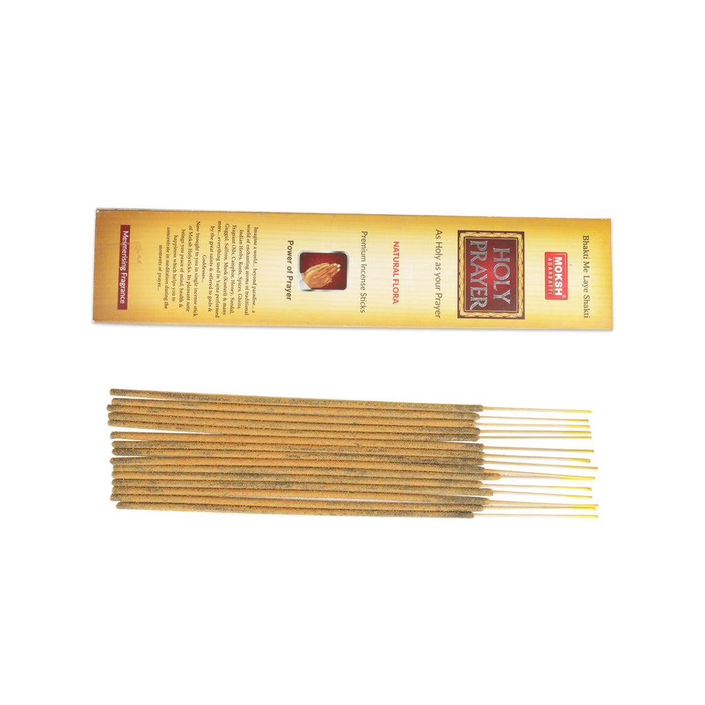 Moksh Holy Prayer Incense Sticks are a fragrant and aromatic option to create peaceful environment.
