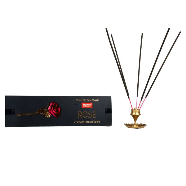 Rose Premium Incense Sticks have an enchanting fragrance of rose petals.
