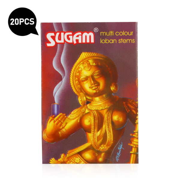 Sugam Multicolour Dhoop is a type of incense cup that contains a blend of aromatic herbs and ingredients.