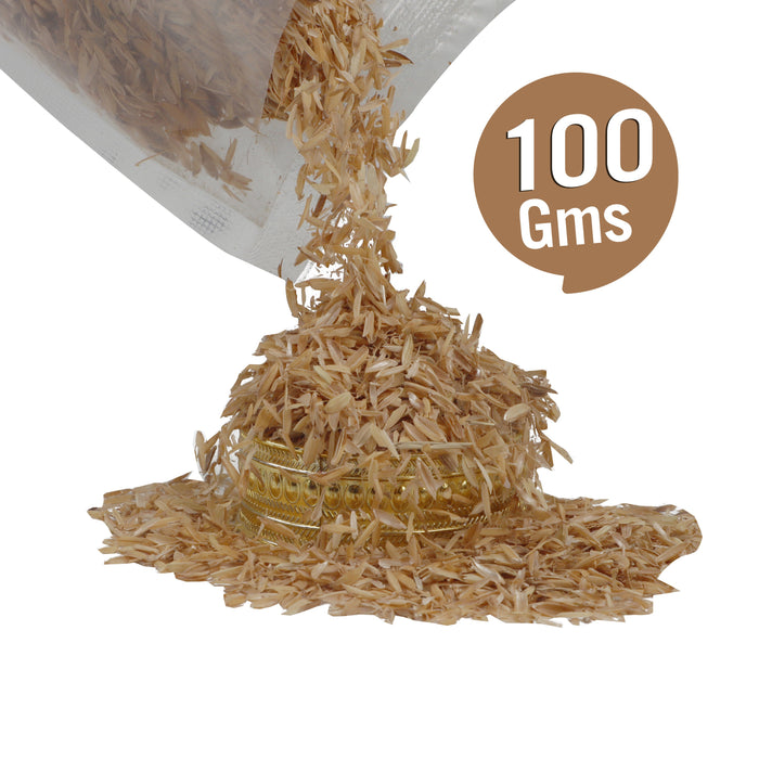 Giri Umi - 100 Gms | Rice Hulls/ Pooja Paddy Husk/ Nel Husks for Homa and Havan