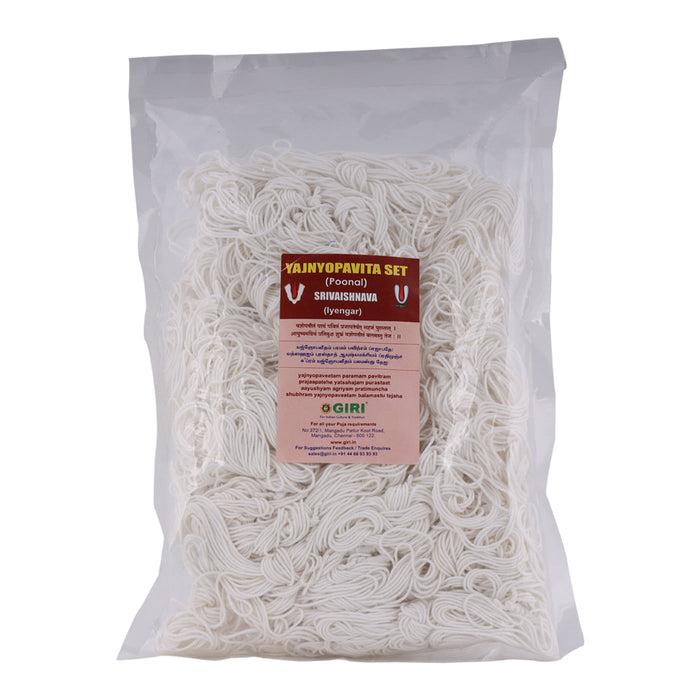 Giri - Yajnyopavita Smarta Set| Brahmin Iyengar Poonal | White Thread