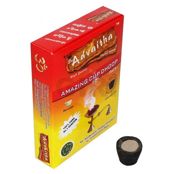 Advaitha Amazing Sambrani Cup is a traditional and aromatic incense product used for various religious and spiritual purposes.