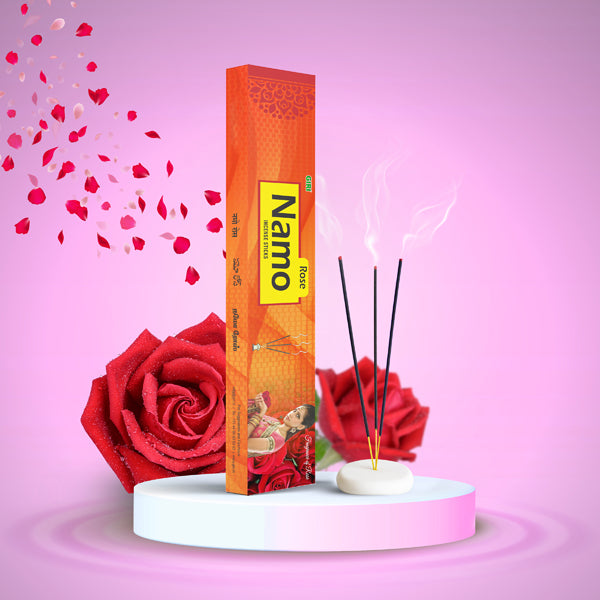 Giri Namo Rose Incense Sticks | Agarbatti/ Agarbathi for Pooja