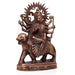 Durga Murti - 18 Inches | Durga Statue/ Copper Idol/ Durga Maa Idol for Pooja/ 2.240 Kgs Approx - Copper Murties