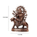 Durga Murti - 18 Inches | Durga Statue/ Copper Idol/ Durga Maa Idol for Pooja/ 2.240 Kgs Approx - Copper Murties