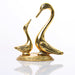Swan Statue - 4 x 3.5 Inches | Gold Plated Statue/ Aluminium Swan Idol for Home/ 220 Gms Approx - Table Stand Accessories