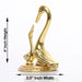 Swan Statue - 4 x 3.5 Inches | Gold Plated Statue/ Aluminium Swan Idol for Home/ 220 Gms Approx - Table Stand Accessories