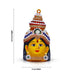 Ammavari Face - 6.5 Inches | Zinc Varalakshmi Amman Face/ Yellow Goddess Face for Deity Decor - Head & Face Accessories