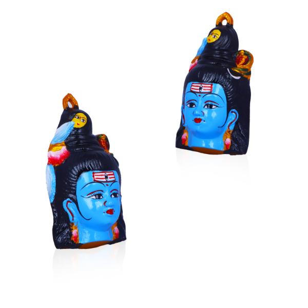 Shivan Face - 7.5 Inches | Zinc Statue/ Shiva Face/ Zinc Sculpture for Pooja/ 230 Gms Approx - Head & Face Accessories