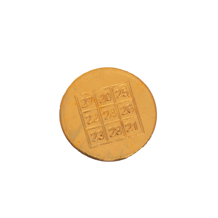 Lakshmi Kubera Coins | 108 Pcs/ Brass Lakshmi Coin Set/ Mahalalshmi Coins for Pooja