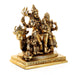 Shivan Family - 6.5 x 5.5 Inches | Antique Brass Statue/ Shiv Parivar Murti for Pooja/ 2.060 Kgs Approx - Brass Murties