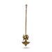 Brass Deep - 6 Inches | Annapakshi 5 Face Diya/ Thooku Vilakku/ Hanging Diya for Pooja - Hanging Lamp