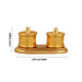 Kumkum Box | Brass Kumkum Bharani/ Double Sindoor Pot/ Kumkum Holder for Pooja - Sindoor Box