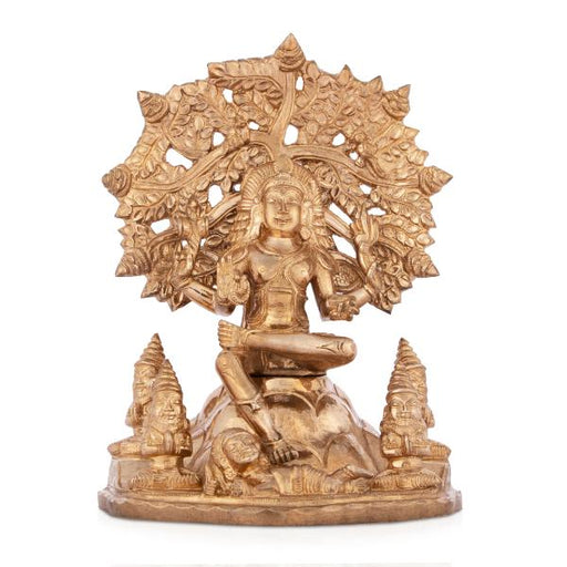 Dakshinamurthy Idol - 7 Inches | Dakshinamurthy Statue/ Panchaloha Statue for Pooja/ 1.350 Kgs Approx - Panchaloha Murties