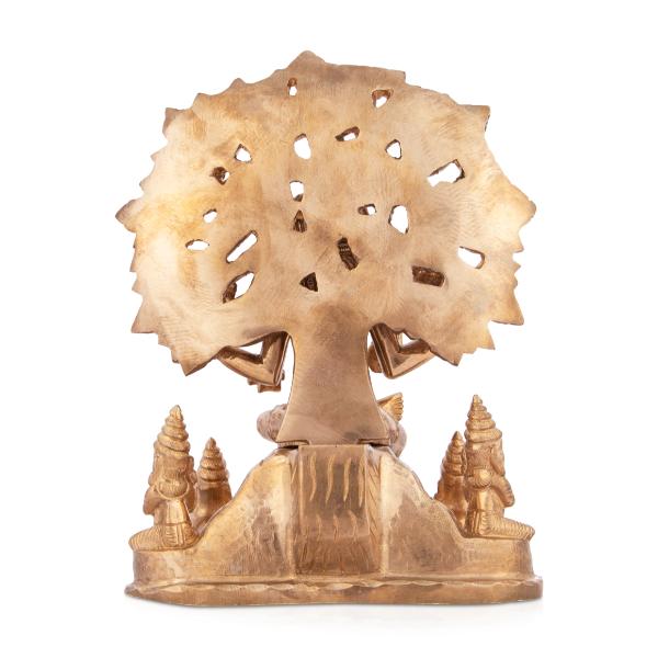 Dakshinamurthy Idol - 7 Inches | Dakshinamurthy Statue/ Panchaloha Statue for Pooja/ 1.350 Kgs Approx - Panchaloha Murties
