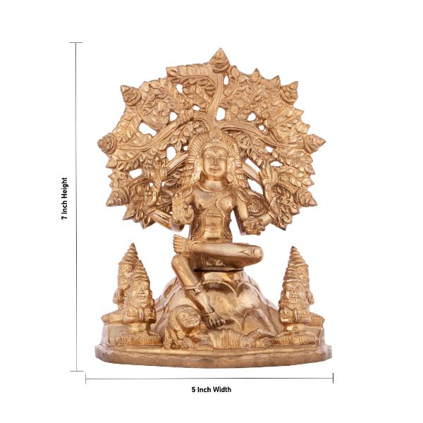 Dakshinamurthy Idol - 7 Inches | Dakshinamurthy Statue/ Panchaloha Statue for Pooja/ 1.350 Kgs Approx - Panchaloha Murties