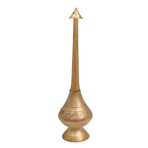 Brass Water Sprinkler - 9 x 3 Inches | Brass Sprinkler for Home/ 125 Gms Approx - Wedding Essentials