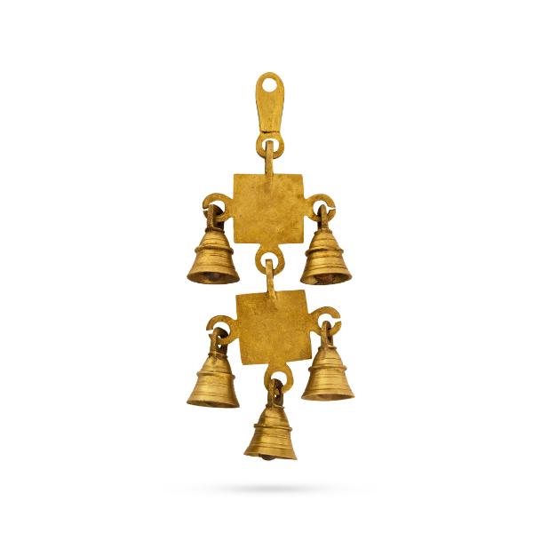Hanging Bell | Brass Pooja Bell/ 2 Step Vastu Lucky Bell for Home/ 415 Gms Approx