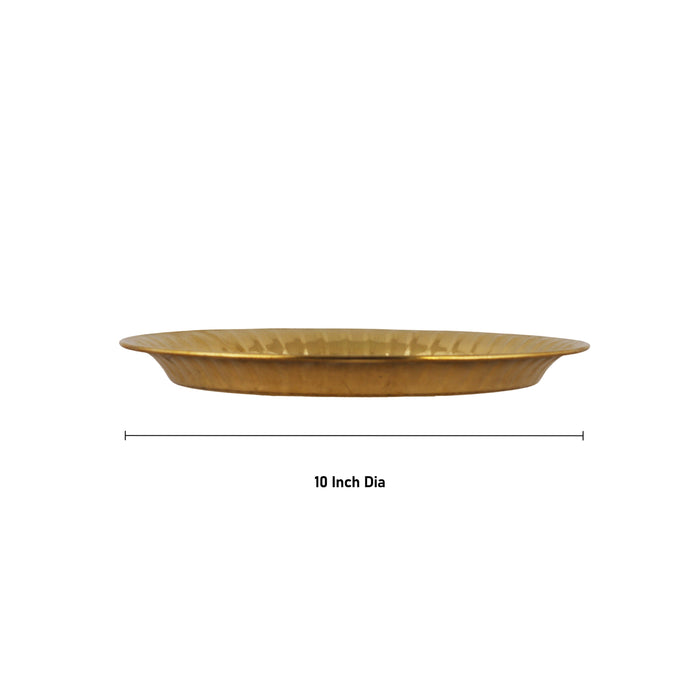 Brass Plate | Pooja Plate/ Thali Plate for Home