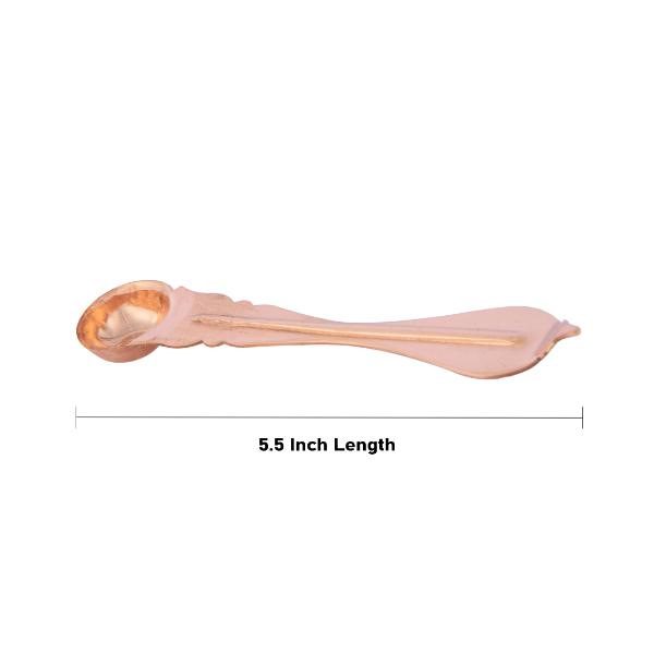 Achmani Spoon - 5.5 Inches | Copper Achmani/ Uddharani for Pooja/ 30 Gms Approx