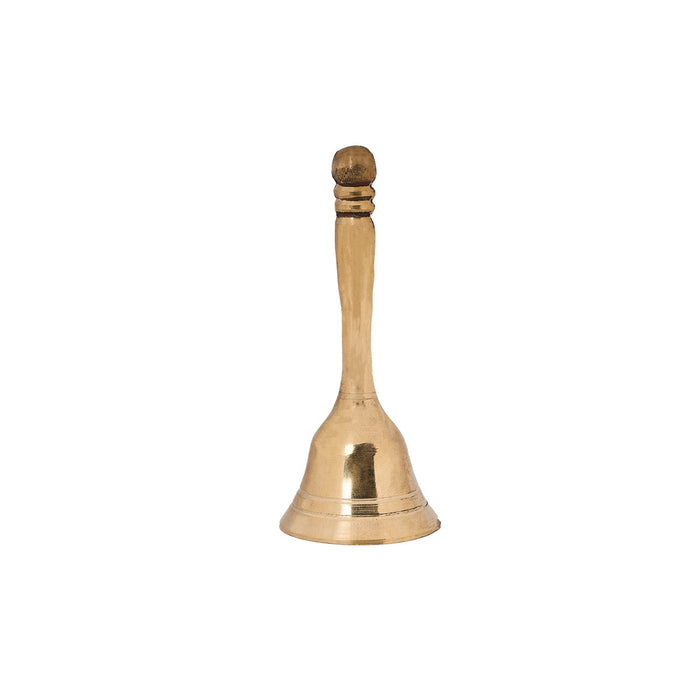 Hand Bell - 4 Inches | Brass Ghanti/ Pooja Ghanti/ Pooja Bell for Home/ 100 Gms Approx