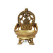 Agal Deepam with Deity Design - 6 x 4 Inches | Karthik Diya/ Brass Lamp for Pooja/ 1.260 Kgs Approx - Karthik Deep