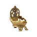 Agal Deepam with Deity Design - 6 x 4 Inches | Karthik Diya/ Brass Lamp for Pooja/ 1.260 Kgs Approx - Karthik Deep