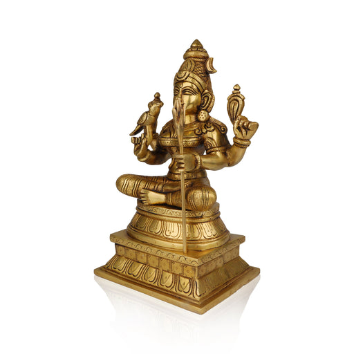 Kamatchi Amman Statue - 12 Inches | Kamakshi Amman Idol/ Brass Idol for Pooja/ 5.500 Kgs Approx - Brass Murties