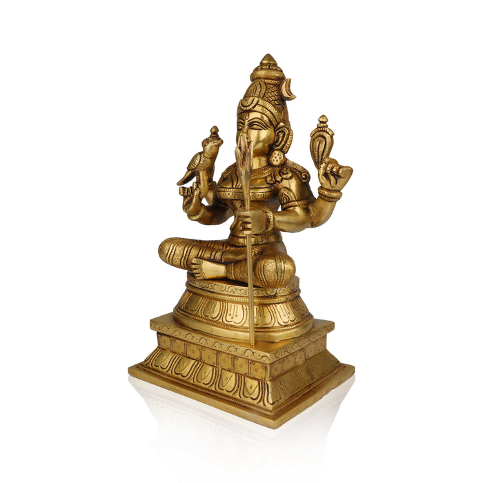 Kamatchi Amman Statue - 12 Inches | Kamakshi Amman Idol/ Brass Idol for Pooja/ 5.500 Kgs Approx - Brass Murties