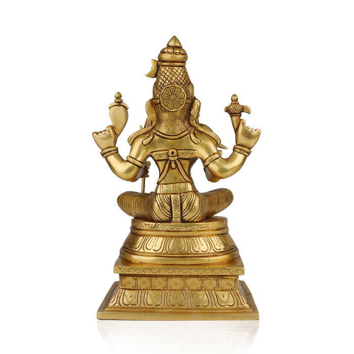 Kamatchi Amman Statue - 12 Inches | Kamakshi Amman Idol/ Brass Idol for Pooja/ 5.500 Kgs Approx - Brass Murties