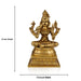 Kamatchi Amman Statue - 12 Inches | Kamakshi Amman Idol/ Brass Idol for Pooja/ 5.500 Kgs Approx - Brass Murties