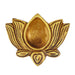 Lotus Deepam - 2 x 2.5 Inches | Brass Lamp/ Vilakku/ Diya for Pooja/ 135 Gms Approx - Karthik Deep