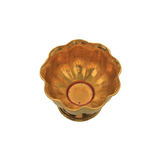 Brass Cup - 1.5 x 2.5 Inches | Chandan Cup/ Brass Vessel/ Pooja Cup for Home - Bowls