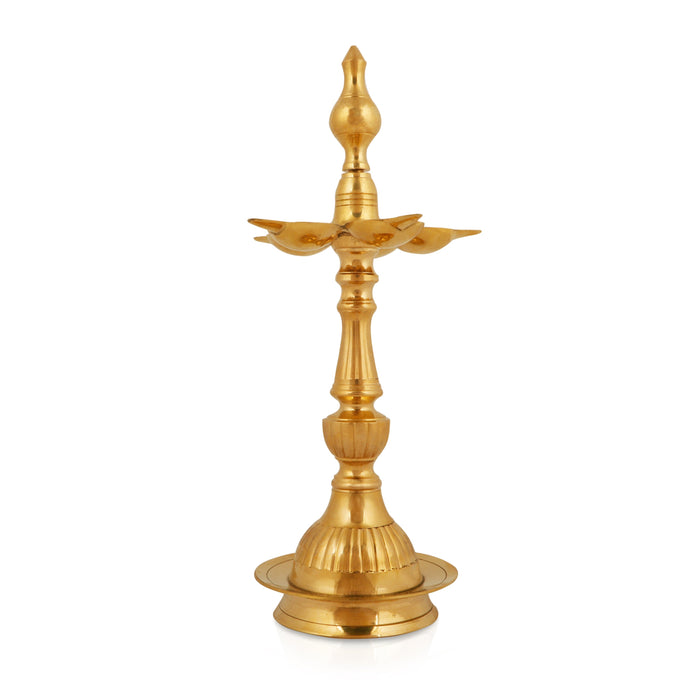 Kerala Vilakku | Brass Nilavilakku/ Pancha Mukhi Kalash Deep/ Lamp for Pooja