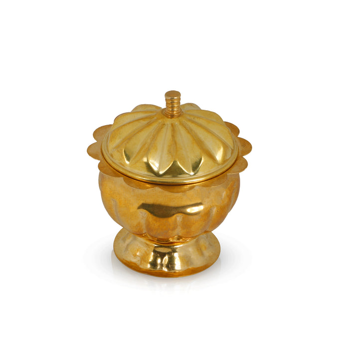 Buy Religious Kumkum Container Set of 2 | Haldi Kumkum Golden Box for Gift  | Kumkum Pot, Sindoor Pot, Sindoor Dabbi, Kumkum Dabbi, Kumkum Bharni Om  Pooja Shop Online at Low Prices