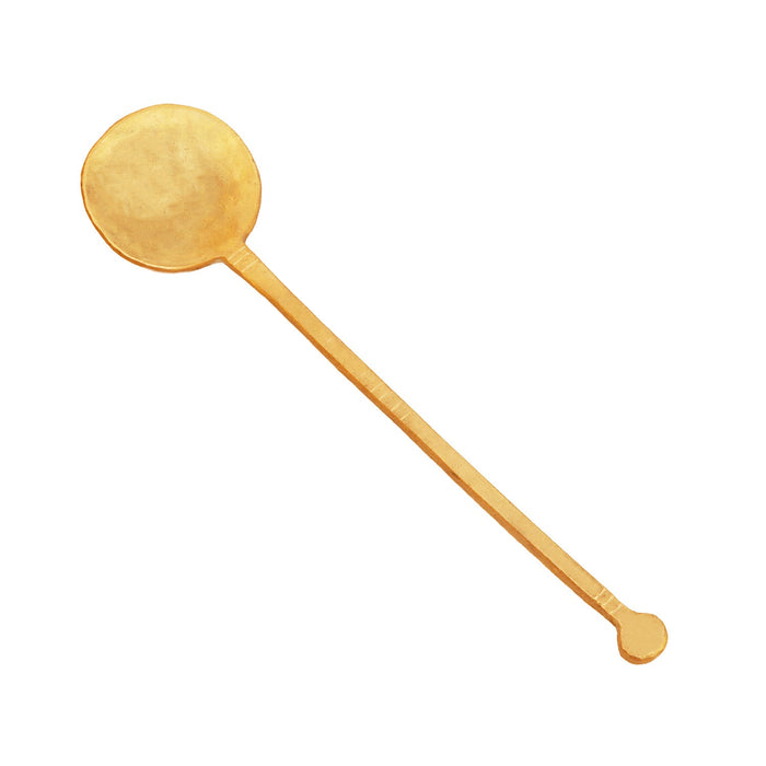 Karandi - 12.5 Inches | Bronze Material/ Cooking Spoon/ Ladle for Home/ 280 Gms Approx - Kitchen