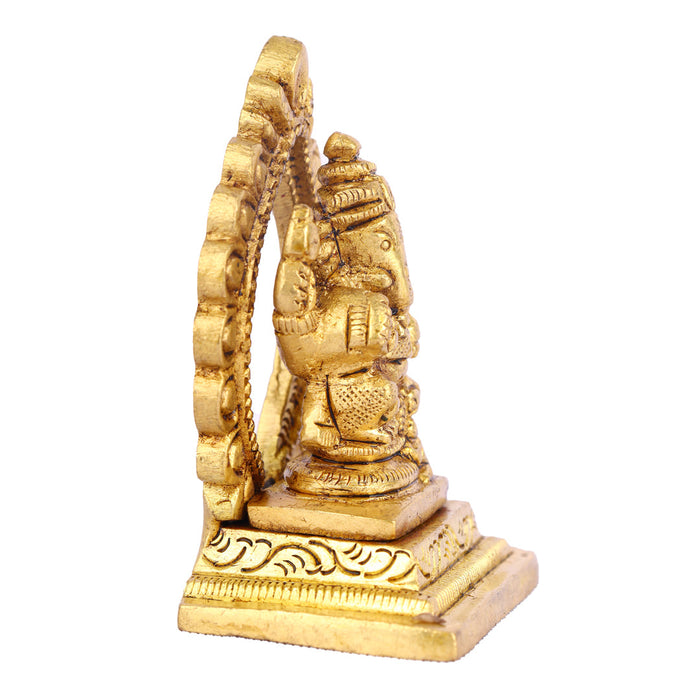 Ganesh with Arch Murti | Antique Brass Statue/ Vinayagar Statue/ Ganesha Idol for Pooja