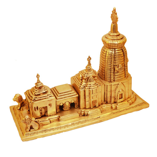 Jagannath Mandir - 13 x 17 Inches | Brass Idol/ Jagannath Temple Statue for Pooja/ 13.500 Kgs Approx - Table Stand Accessories