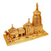 Jagannath Mandir - 13 x 17 Inches | Brass Idol/ Jagannath Temple Statue for Pooja/ 13.500 Kgs Approx - Table Stand Accessories