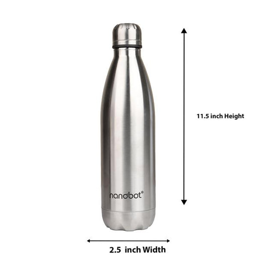 Nanobot Vaccum Flask  - Kryo - 750 Ml |  Water Bottle/ Vacuum Flask/ Vacuum Flask for Hot Water - Water Bottle