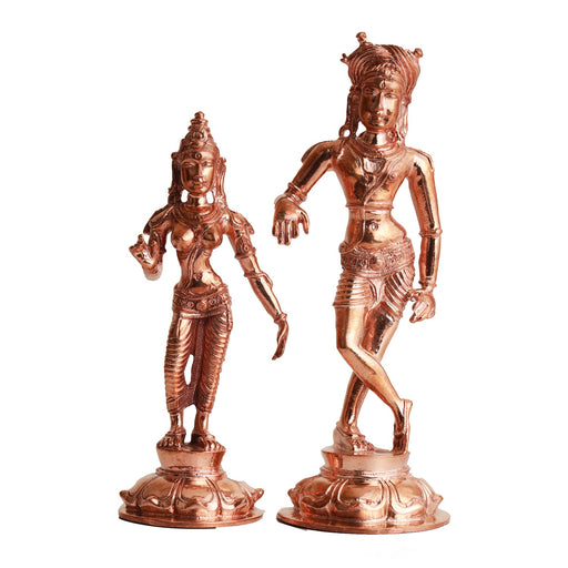 Rishabh Dev - 6 Inches | Panchaloha Statue/ Rishabha Deva for Pooja/ 535 Gms Approx - Panchaloha Murties