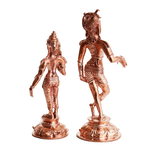 Rishabh Dev - 6 Inches | Panchaloha Statue/ Rishabha Deva for Pooja/ 535 Gms Approx - Panchaloha Murties