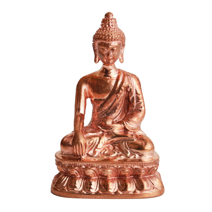 Buddha Statue - 3.5 Inch | Panchaloha Statue/ Gautam Buddha Statue for Pooja - Panchaloha Murties