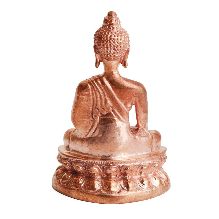Buddha Statue - 3.5 Inch | Panchaloha Statue/ Gautam Buddha Statue for Pooja - Panchaloha Murties