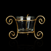 Candle Holder - 2.5 x 4.5 Inches | Votive Candle Holder/ Glass Candle Holder for Decor/ 130 Gms Approx - Table Stand Accessories