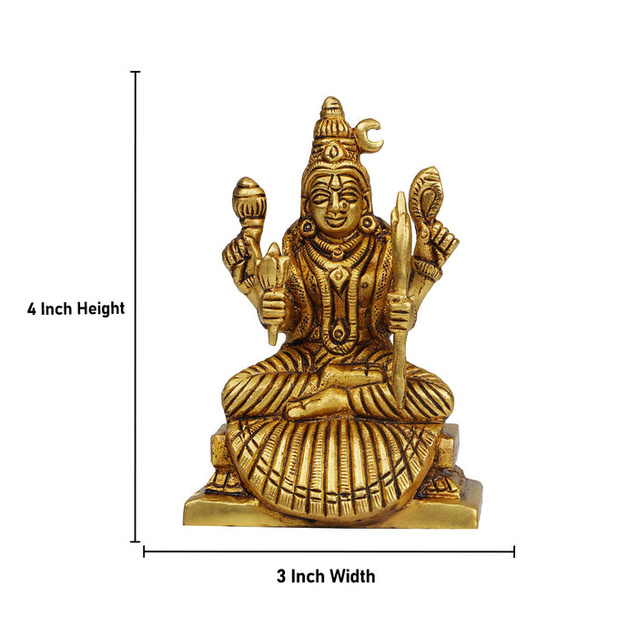 Rajarajeshwari Idol | Antique Brass Statue/ Amman Statue/ Rajarajeshwari Devi Statue for Pooja