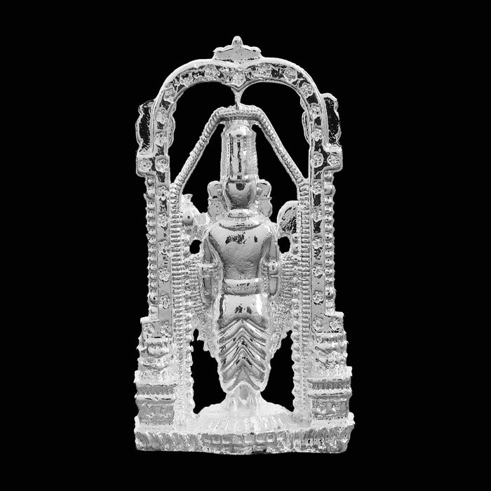 Balaji Murti - 2.5 x 1.5 Inches | Copper Idol/ Silver Polish Balaji Standing Statue for Pooja/ 60 Gms Approx - Copper Murties