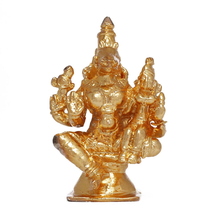 Varaha Lakshmi Idol - 1.5 Inches | Copper Idol/ Gold Polish Lakshmi Murti/ Varaha Laxmi Statue/ Varaha Murti for Pooja - Copper Murties