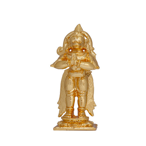 Ram Darbar Murti - 4.5 Inches | Copper Idol/ Gold Polish Ram Darbar Idol for Pooja/ 565 Gms Approx - Copper Murties