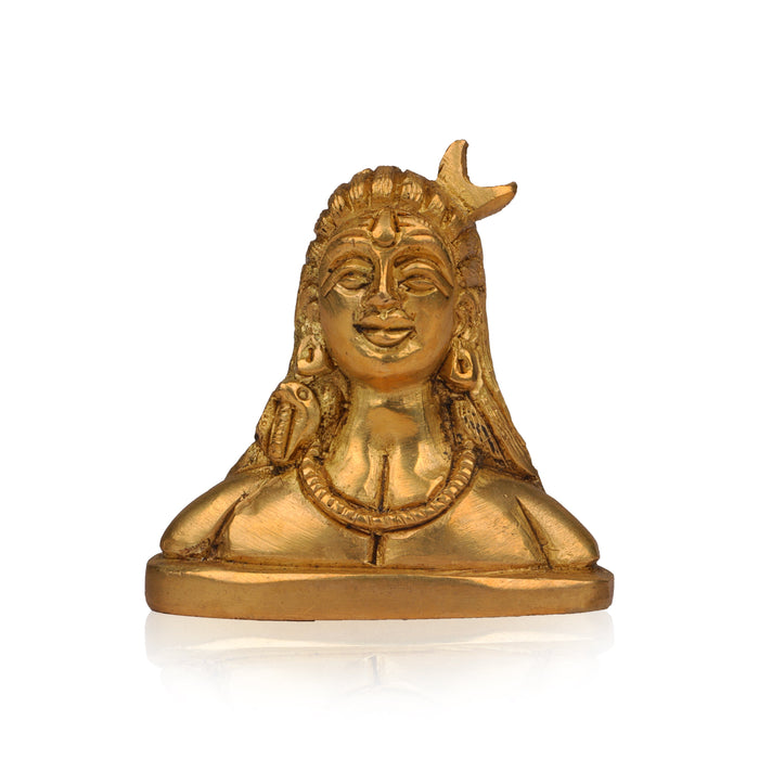Adiyogi Statue - 4 Inches | Antique Finish Statue/ Adiyogi Shiva Statue/ Adiyogi Idol for Pooja/ 1.480 Kgs Approx
